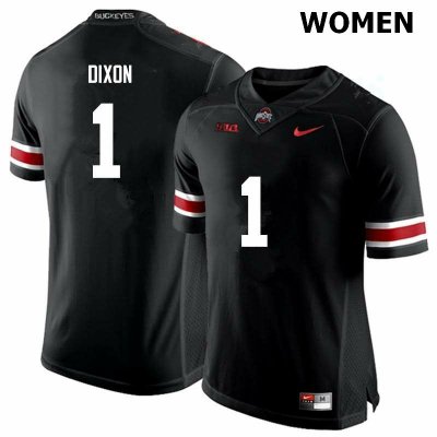 Women's Ohio State Buckeyes #1 Johnnie Dixon Black Nike NCAA College Football Jersey High Quality LQM6244FT